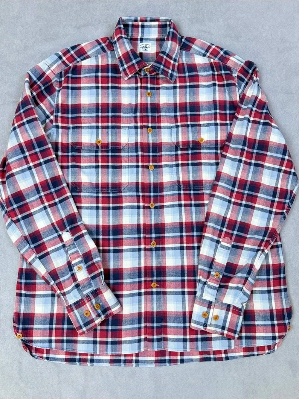 Atlantic Rancher Company Men’s XL Plaid Flannel Shirt Made in Portugal